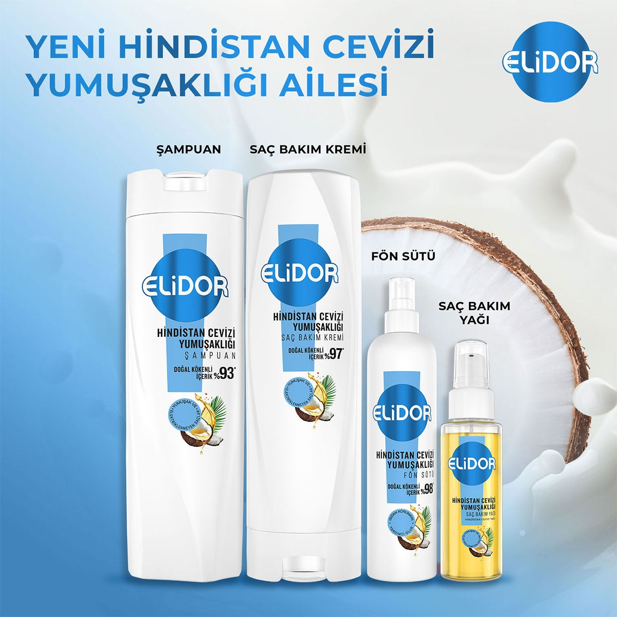 ELIDOR ŞAMPUAN HINDISTAN CEVIZI 400ML