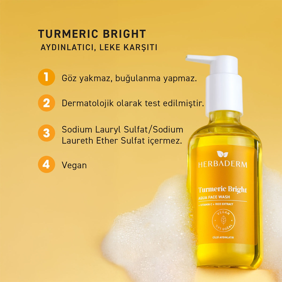 Turmeric Bright Aqua Yüz Temizleme Jeli 250 ml