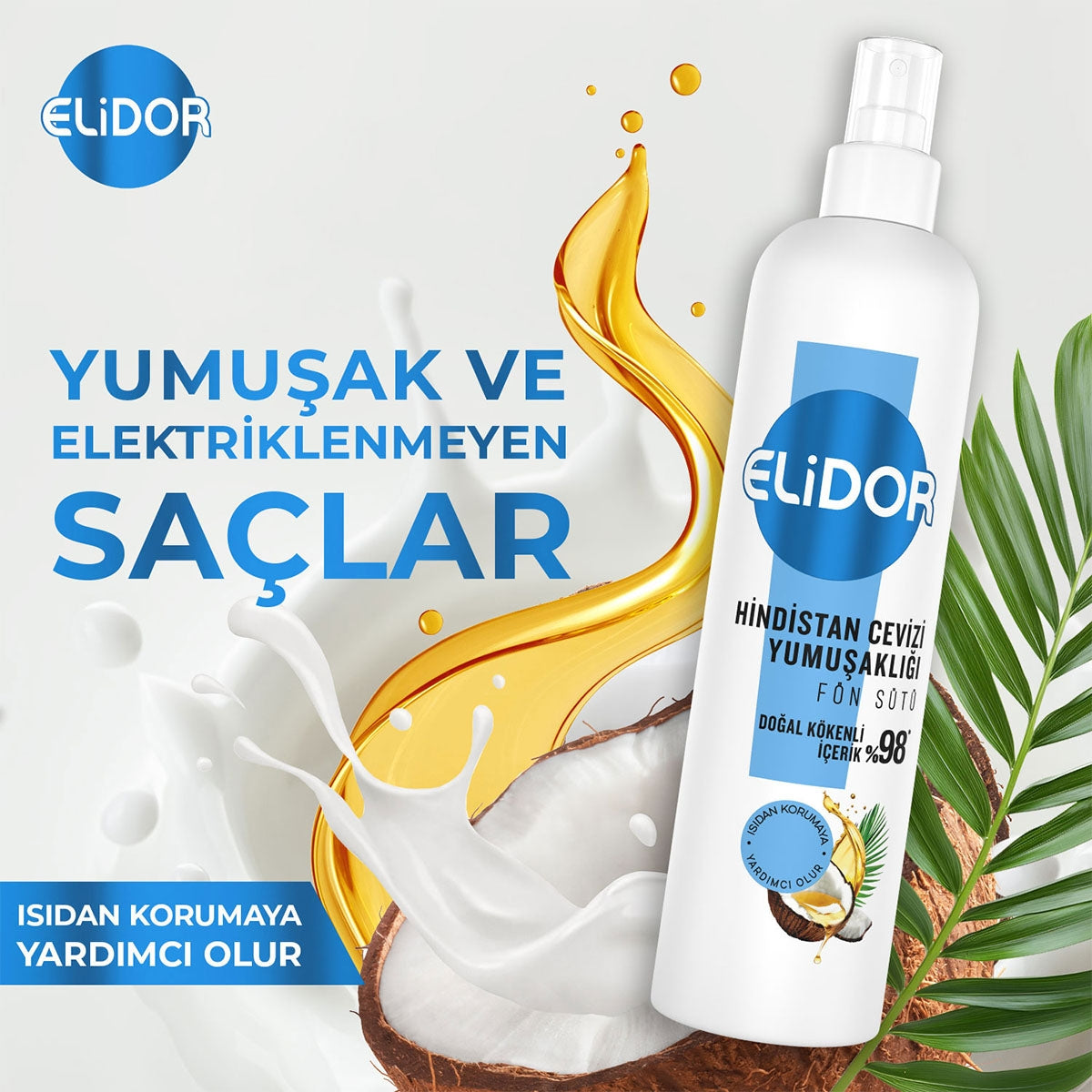 ELIDOR FÖN SÜTÜ HINDISTAN CEVİZİ 190ML