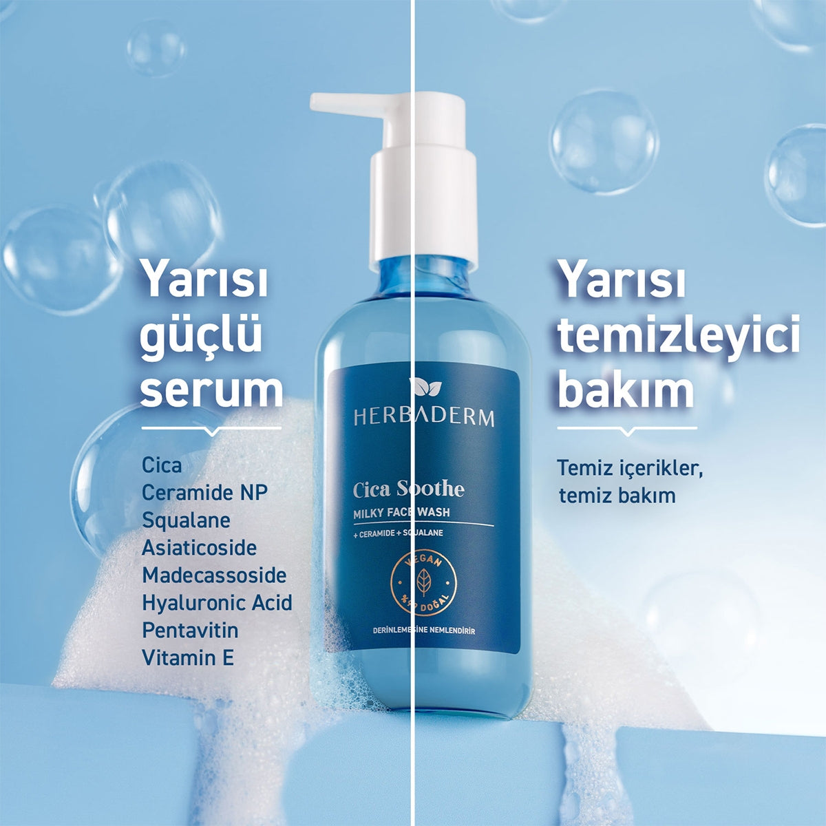 Cica Soothe Milky Yüz Temizleme Jeli 250 ml