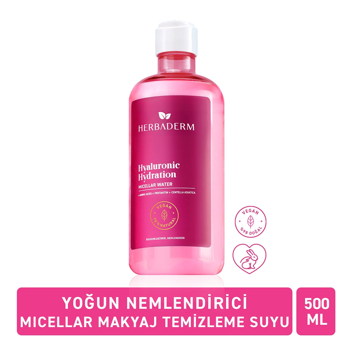 Hyaluronic Hydration Micellar Makyaj Temizleme Suyu 500 ml