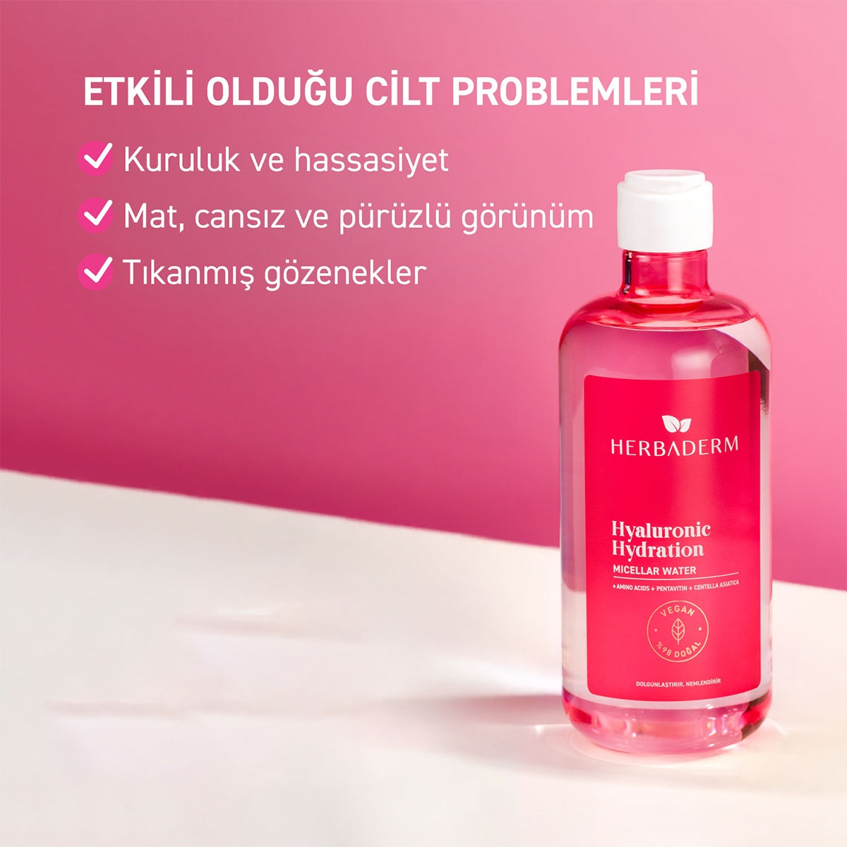Hyaluronic Hydration Micellar Makyaj Temizleme Suyu 500 ml