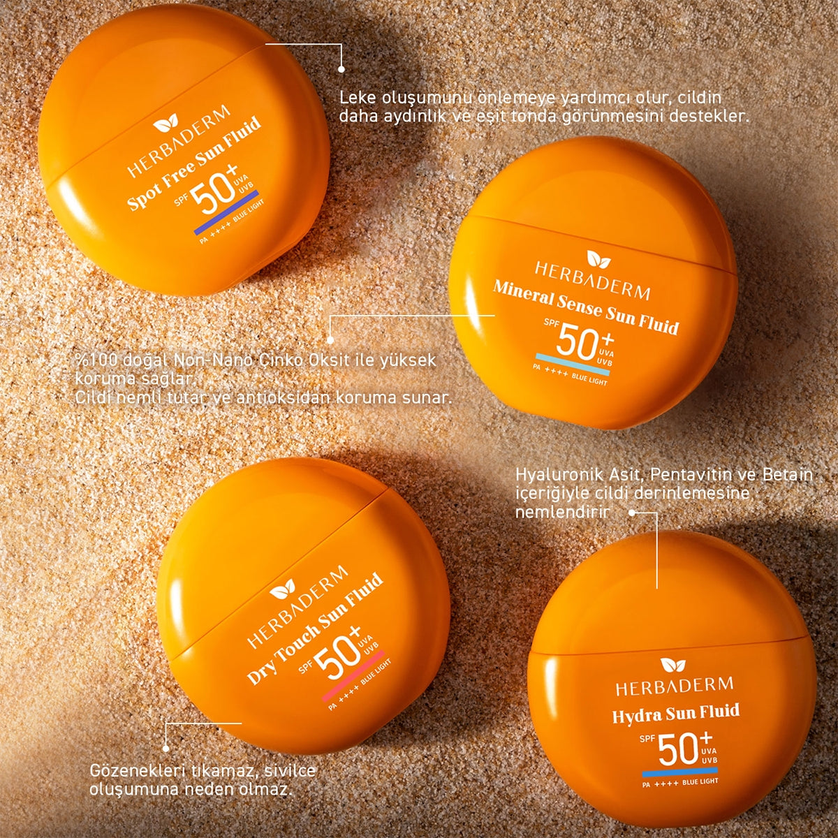 Mineral Sense Sun Fluid 50+SPF Mineral Dokunuş Likit Güneş Koruyucu Krem
40 ml