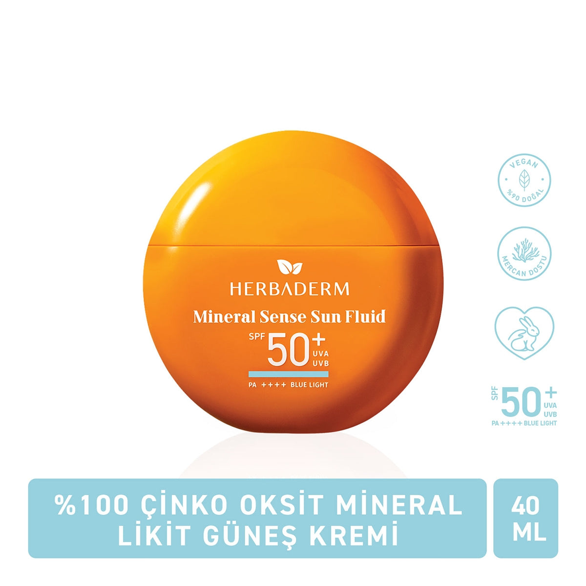 Mineral Sense Sun Fluid 50+SPF Mineral Dokunuş Likit Güneş Koruyucu Krem
40 ml