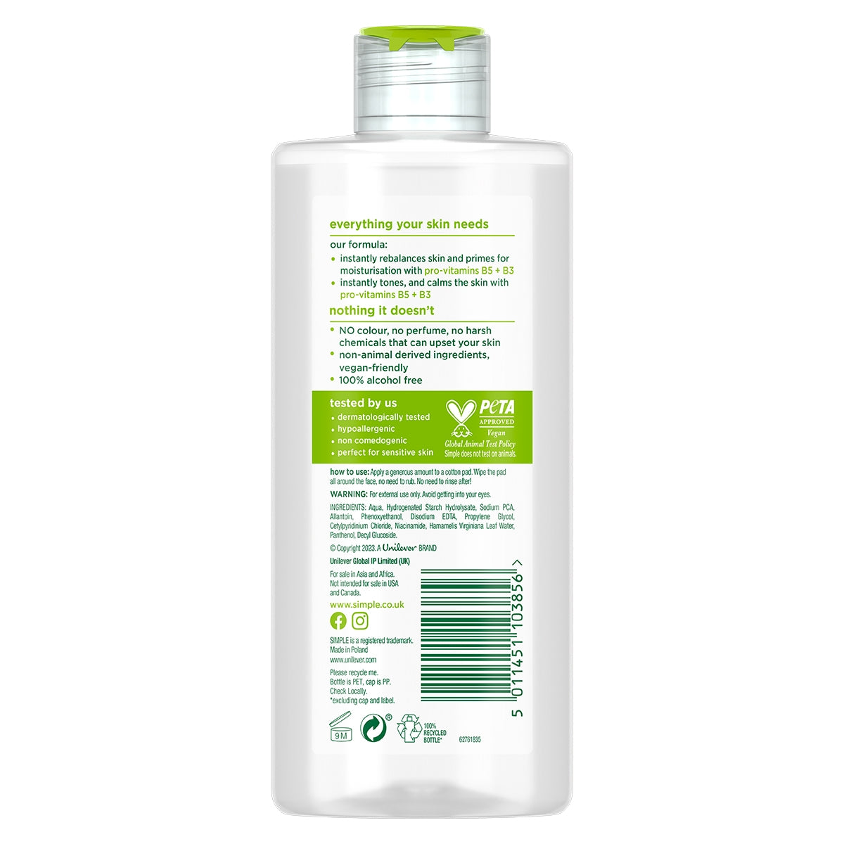 Kind to Skin Yatıştırıcı Yüz Tonik 200 ml