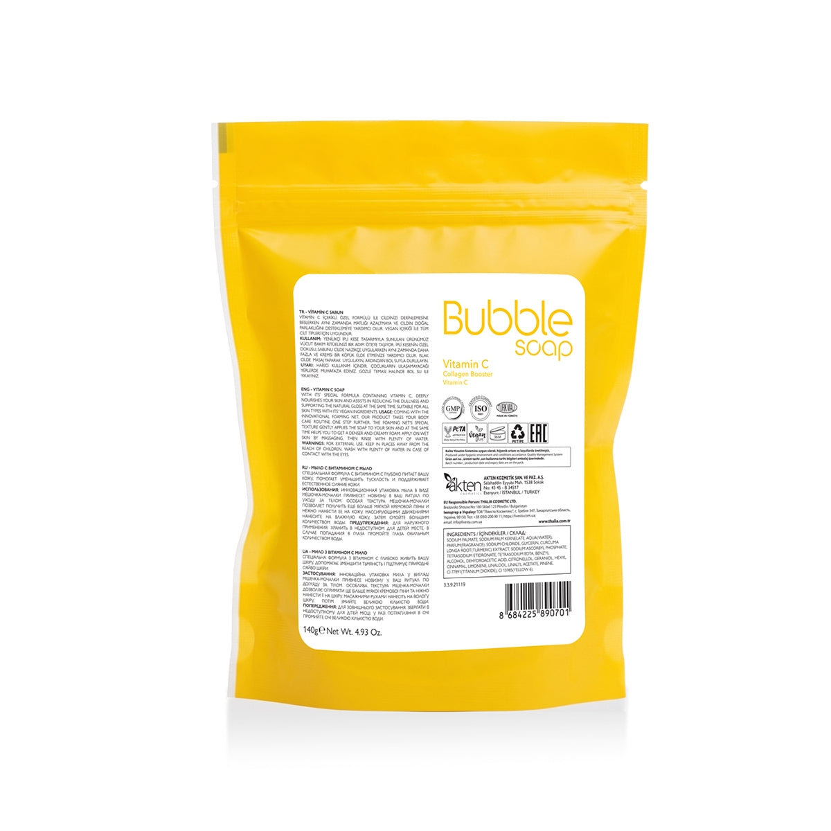 Vitamin C ve Collagen Lifli Sabun 140 gr