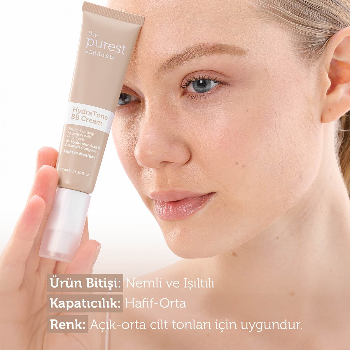 Kuru ve Karma Ciltler İçin Yoğun Nemlendirici BB Krem 50+SPF 40 ml
(Açık-Orta Ton)