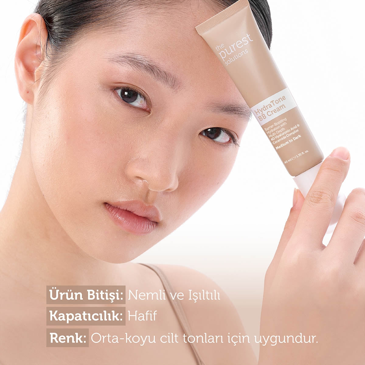 Kuru ve Karma Ciltler İçin Yoğun Nemlendirici BB Krem 50+SPF 40 ml
(Orta-Koyu Ton)