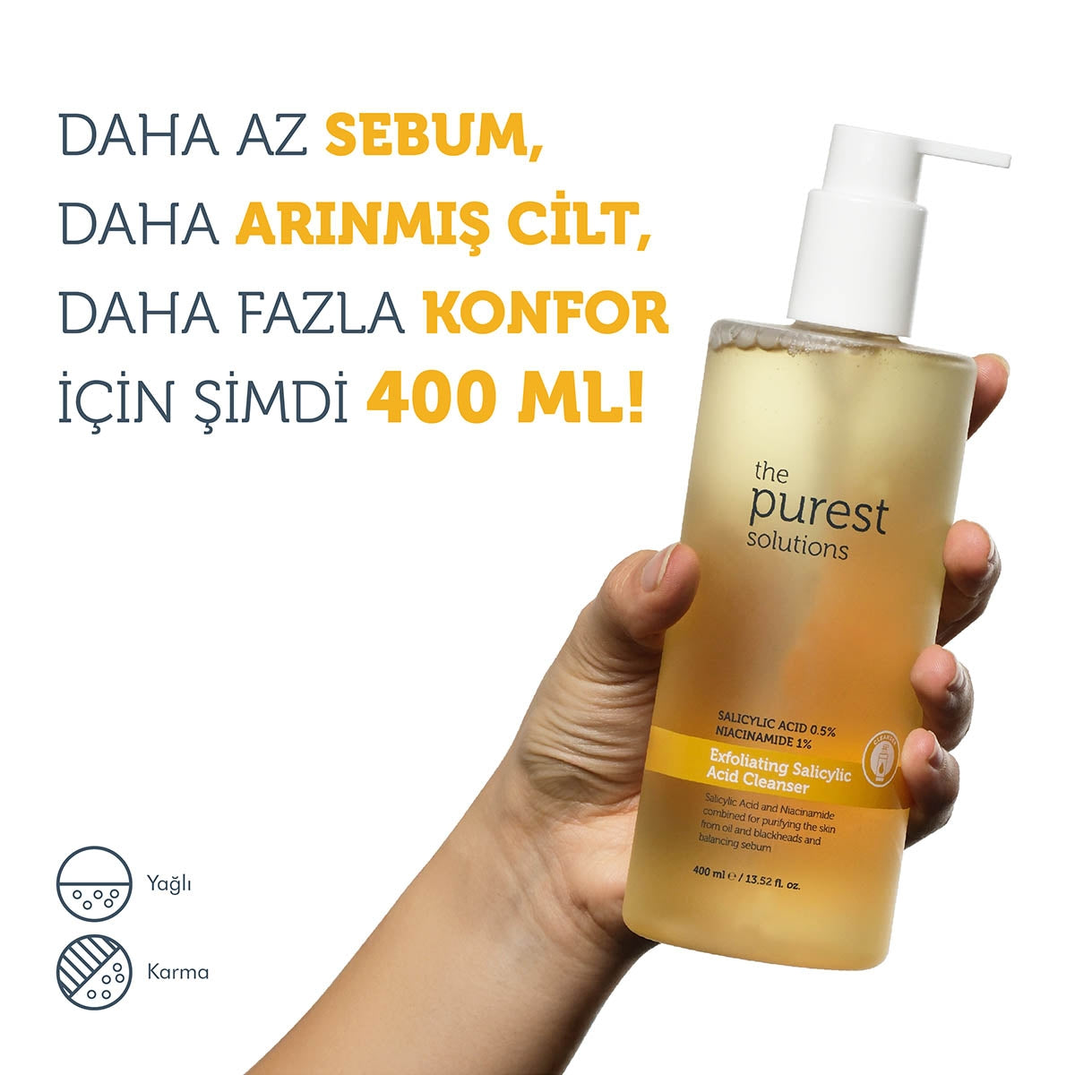 Yüz Temizleme Jeli Arındırıcı Salisilik Asit 400 ml