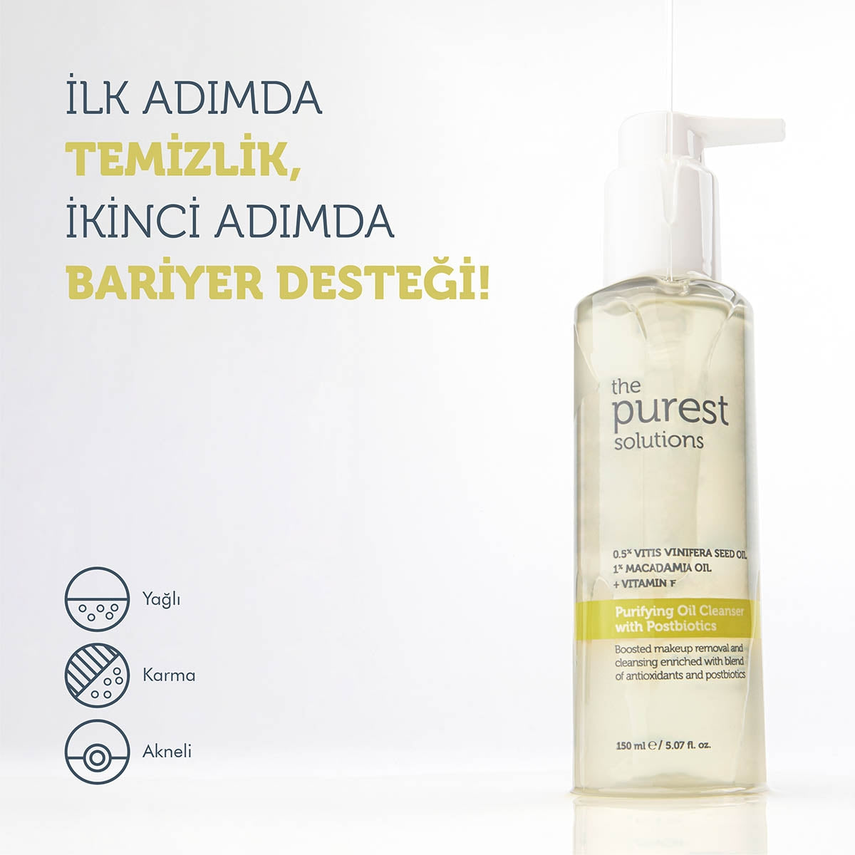 Postbiyotik İçerikli Multifonksiyonel Arındırıcı Temizleme Yağı 150 ml