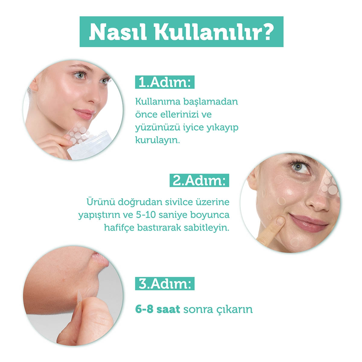 Hydrocolloid Akne Patch 36'lı