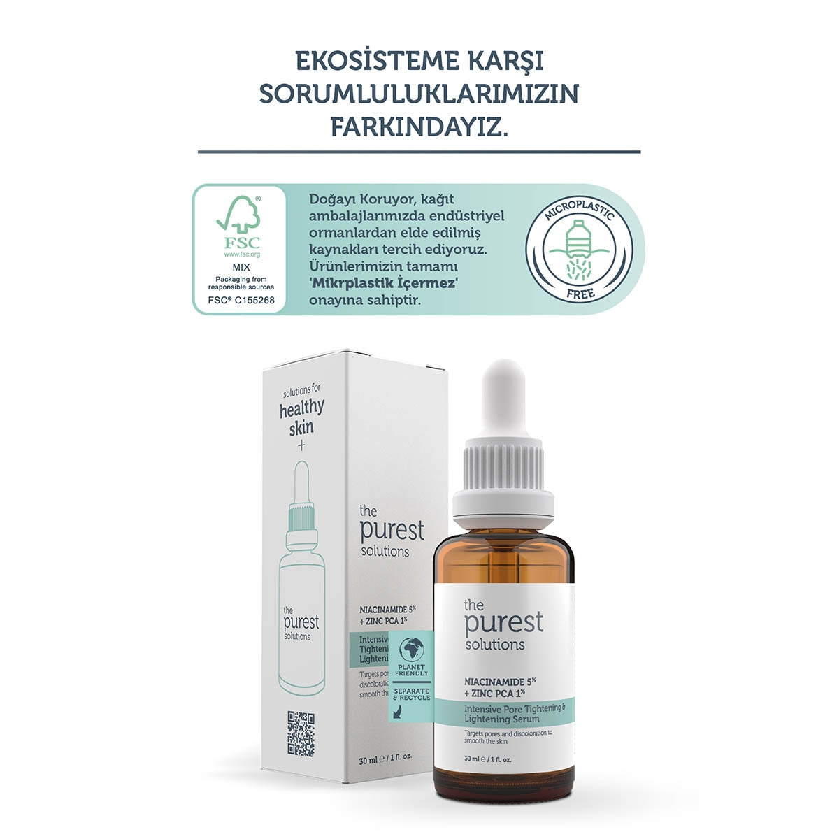 Gözenek Siyah Nokta ve Sivilce Oluşumunu Gidermeye Yardımcı Serum 30 ml