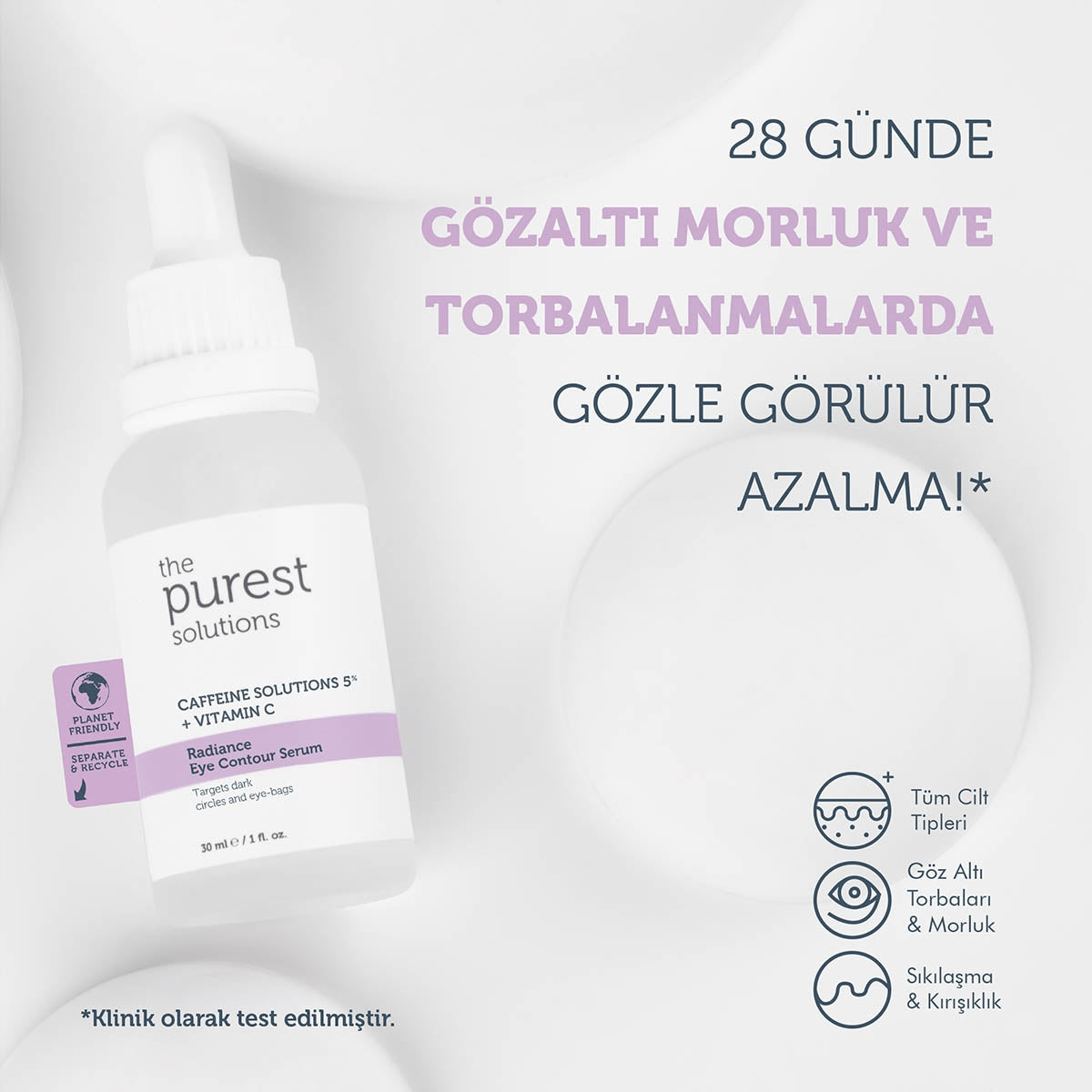 Göz Altı Aydınlık Görünüm Destekleyici Bakım Serumu 30 ml