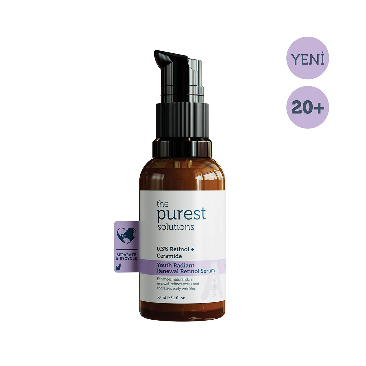 Yenileyici ve Yaşlanma Karşıtı 20+ Lipozomal Retinol Gece Serumu 30 ml