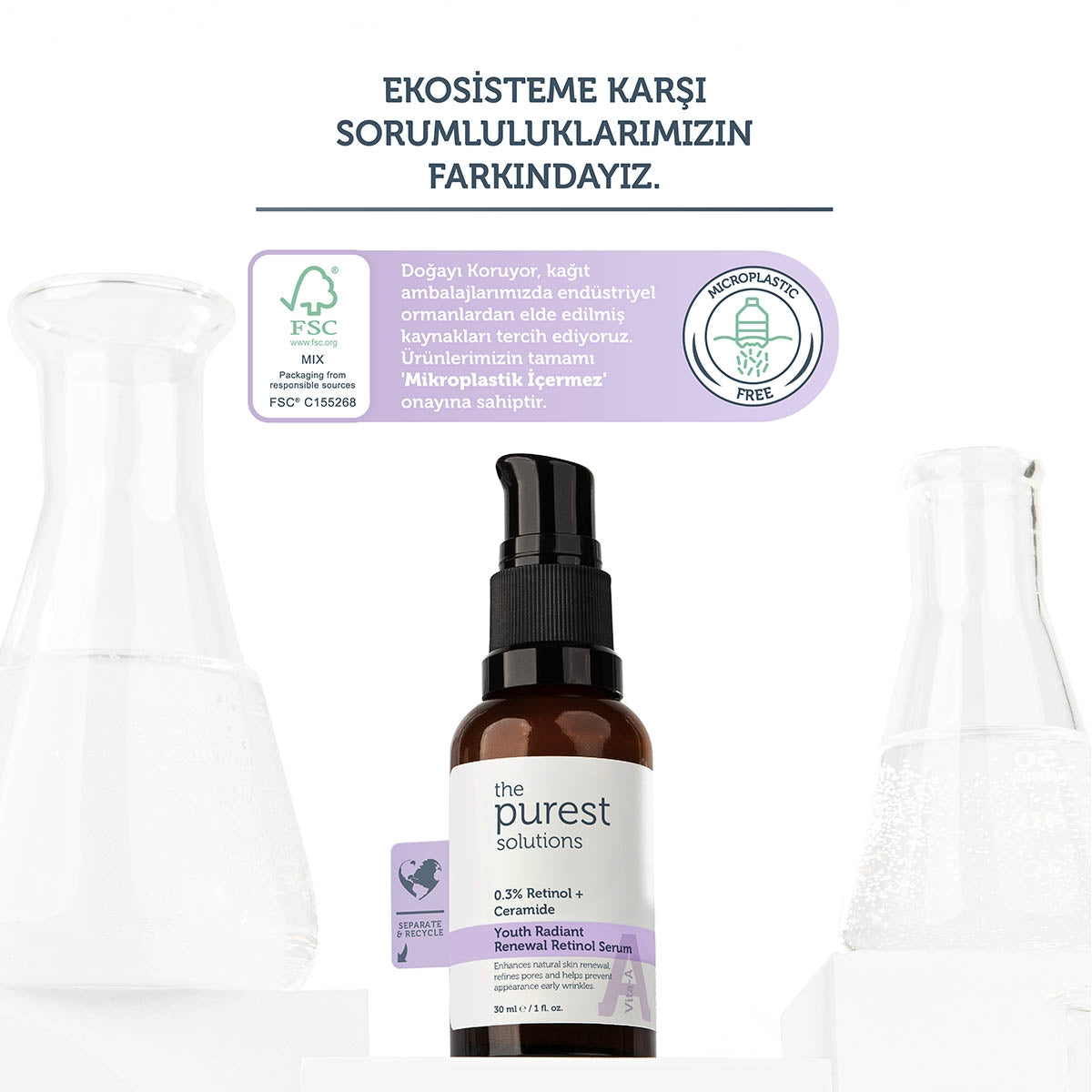 Yenileyici ve Yaşlanma Karşıtı 20+ Lipozomal Retinol Gece Serumu 30 ml