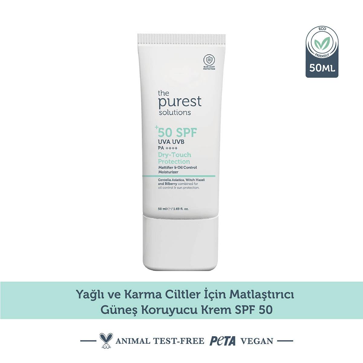 Yağlı Ciltler İçin Mat Bitişli Güneş Kremi 50+ SPF 50 ml