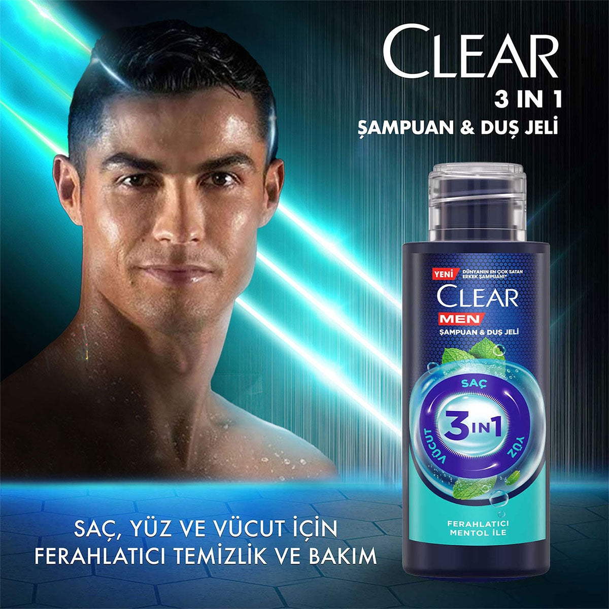 CLEAR ŞAMPUAN 3IN1 MENTOL 90ML