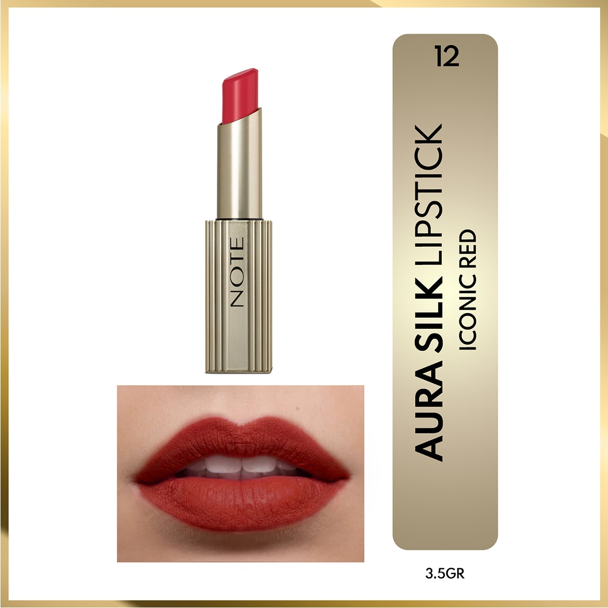 Aura Sılk Ruj 12 Iconıc Red