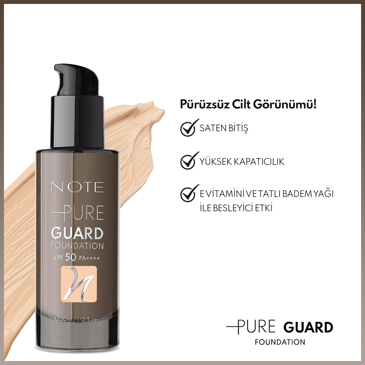 Pure Guard Fondöten 100 Lowıng Beıge