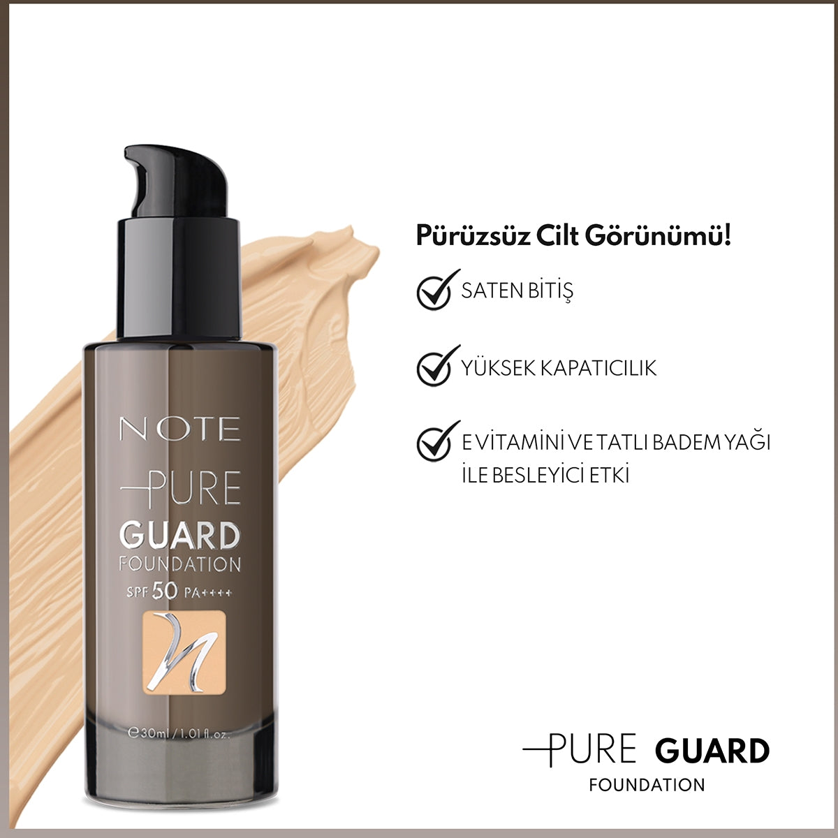 Pure Guard Fondöten 120 Golden Beıge