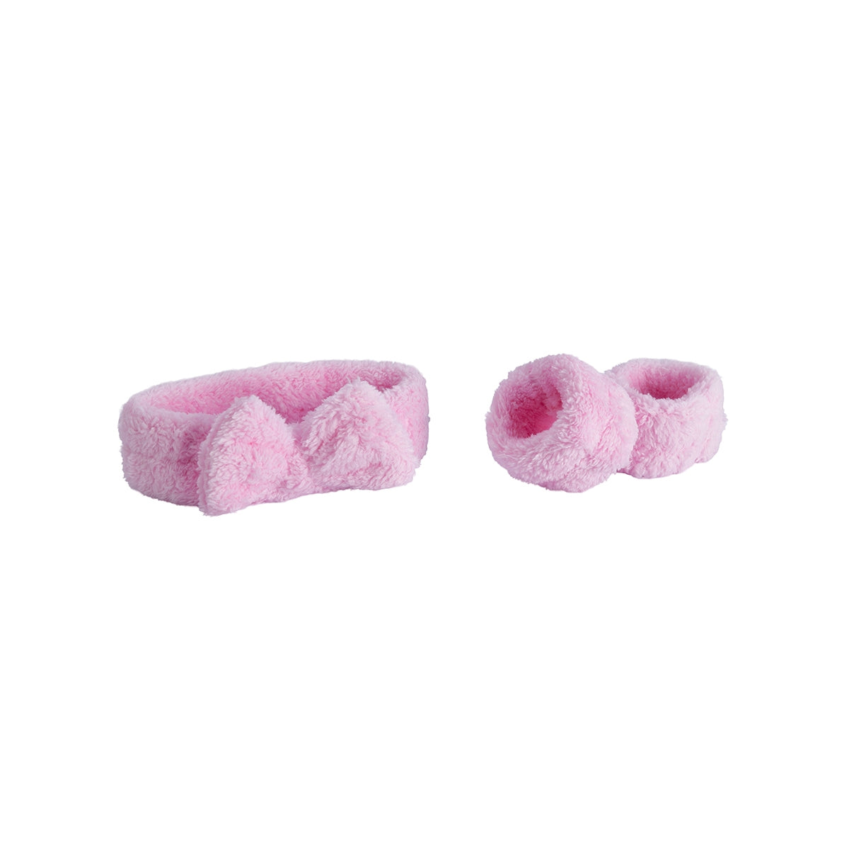 Pembe Saç Bandı ve Bileklik Seti