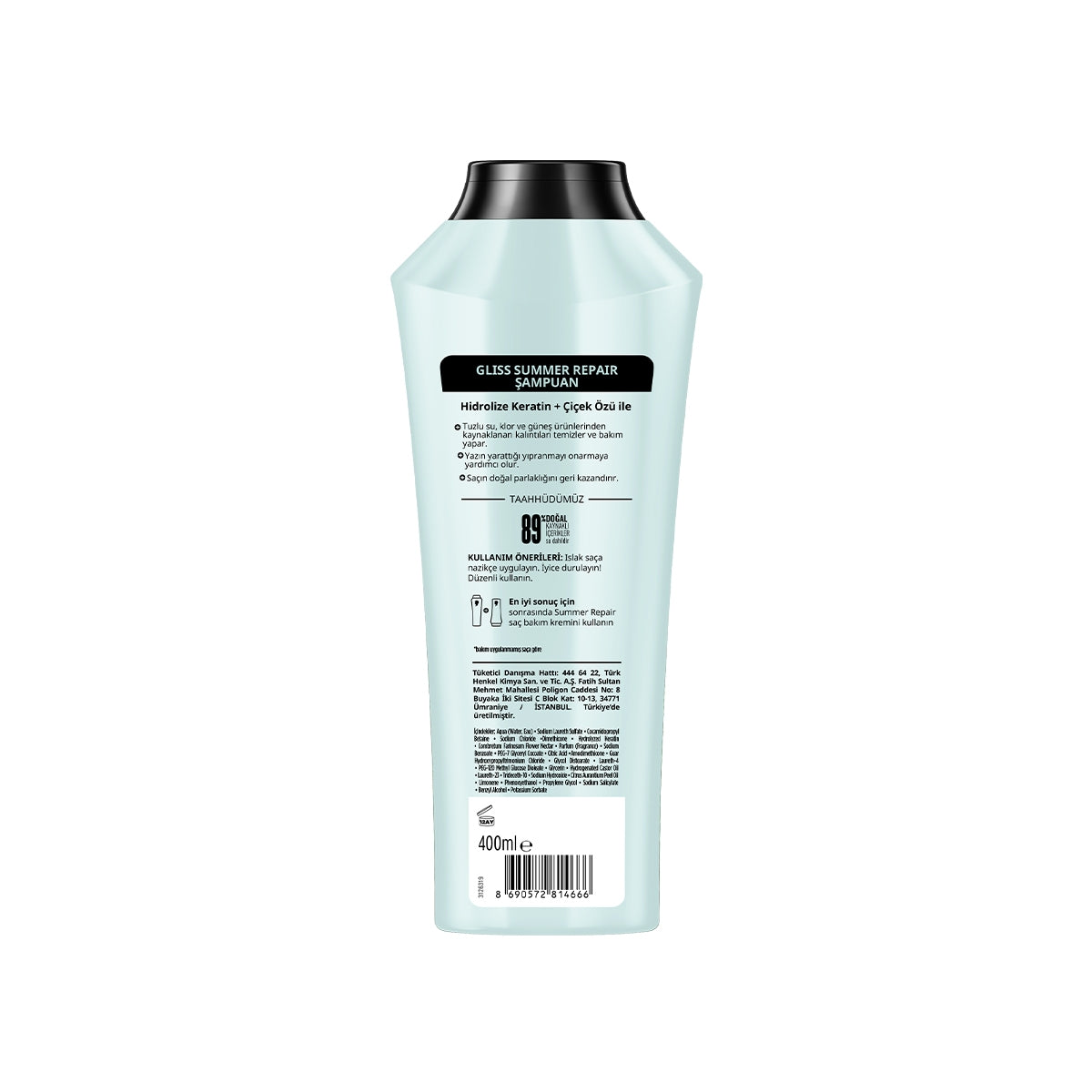 GLISS ŞAMPUAN SUMMER REPAIR 400ML