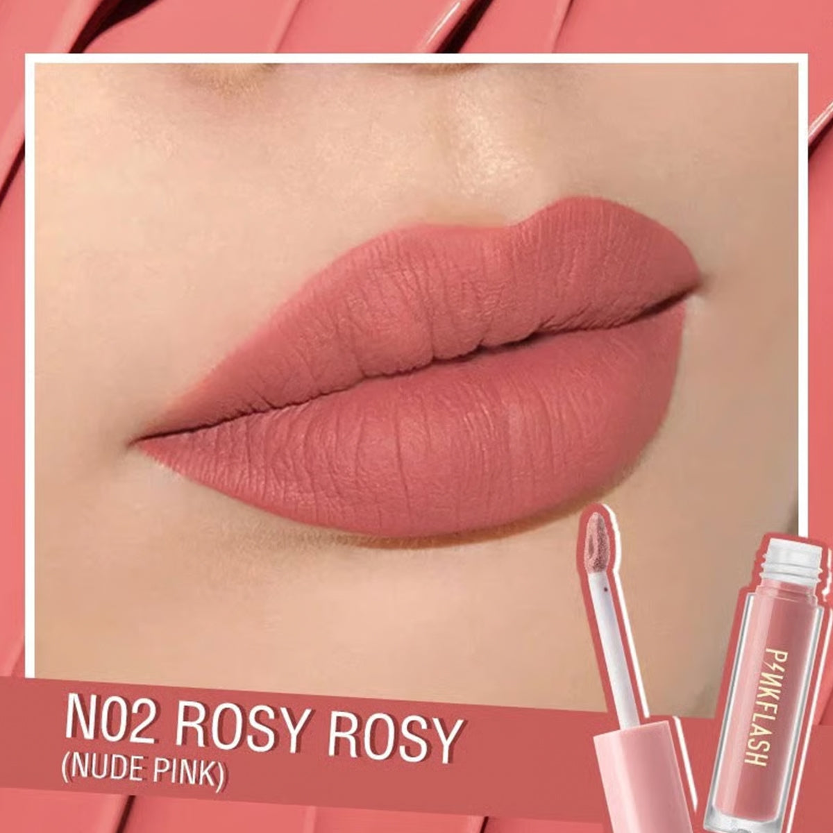 Lasting Mat Likit Ruj N02-Rosy Rosy