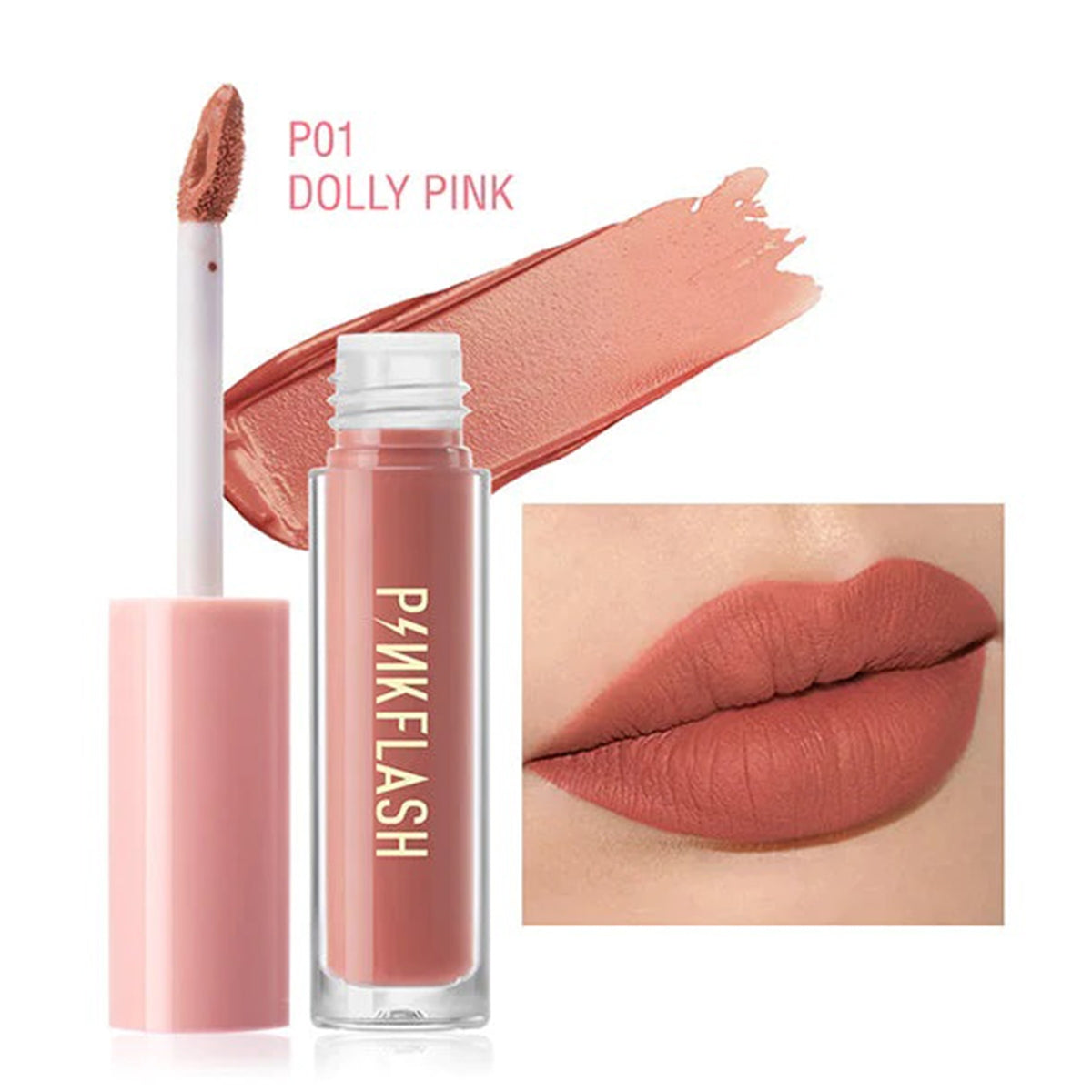 Lasting Mat Likit Ruj P01-Dolly Pink