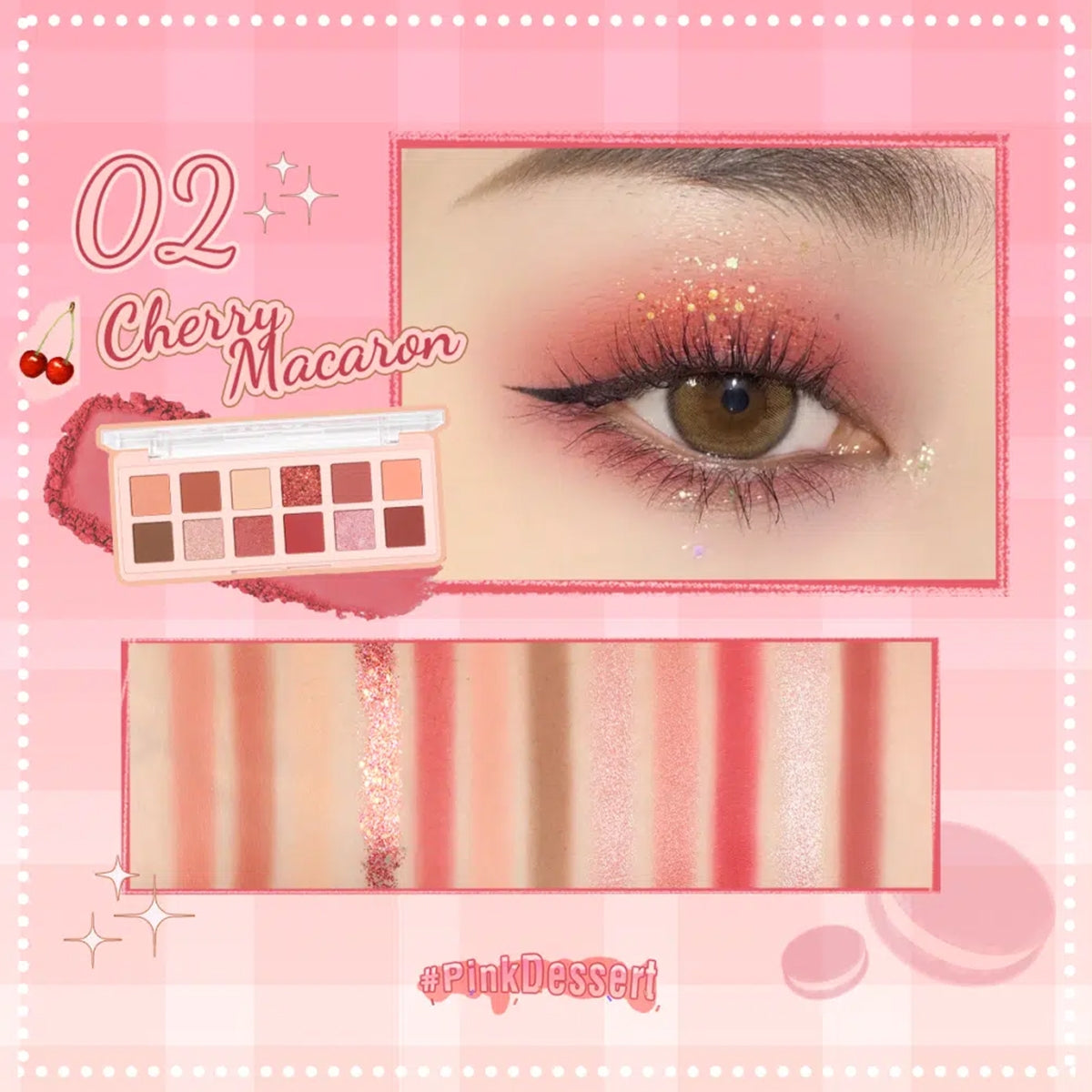 Pro Touch 12'li Far Paleti 02 Cherry Macaron