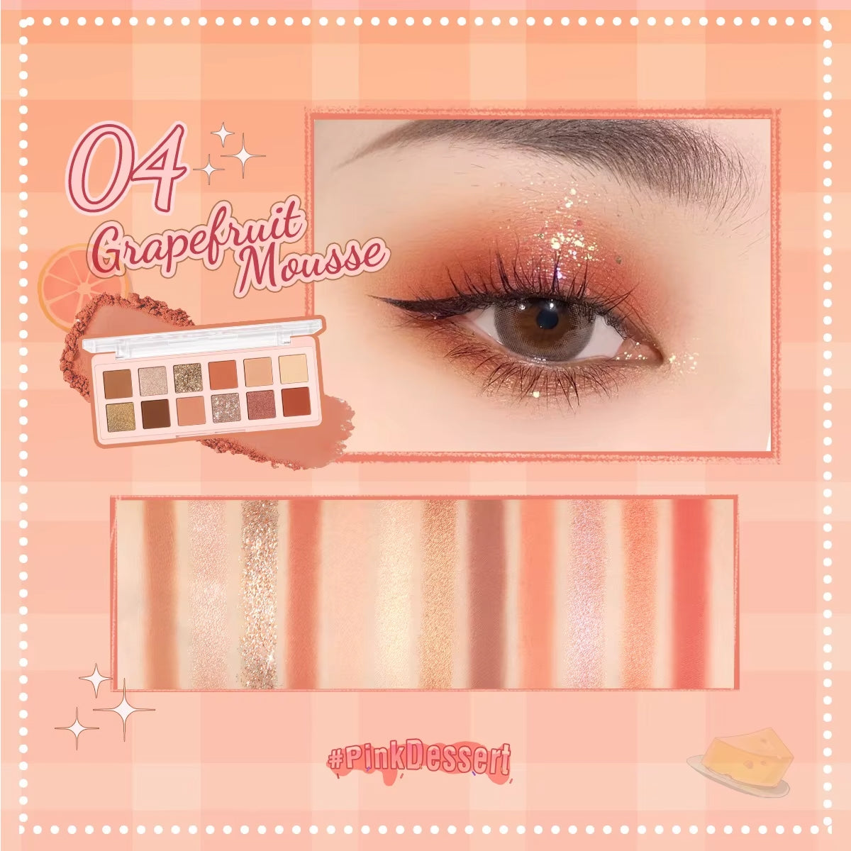 Pro Touch 12'li Far Paleti 04-Grapefruit Mousse