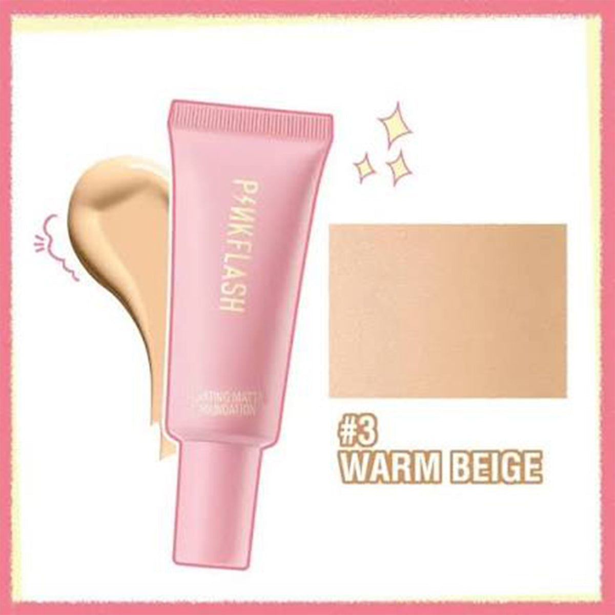 Lasting Mat Fondöten 03-Warm Beige