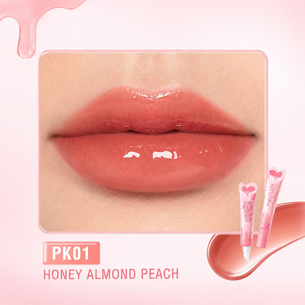 Creamy Dudak Parlatıcı PK01-Honey Almond Peach