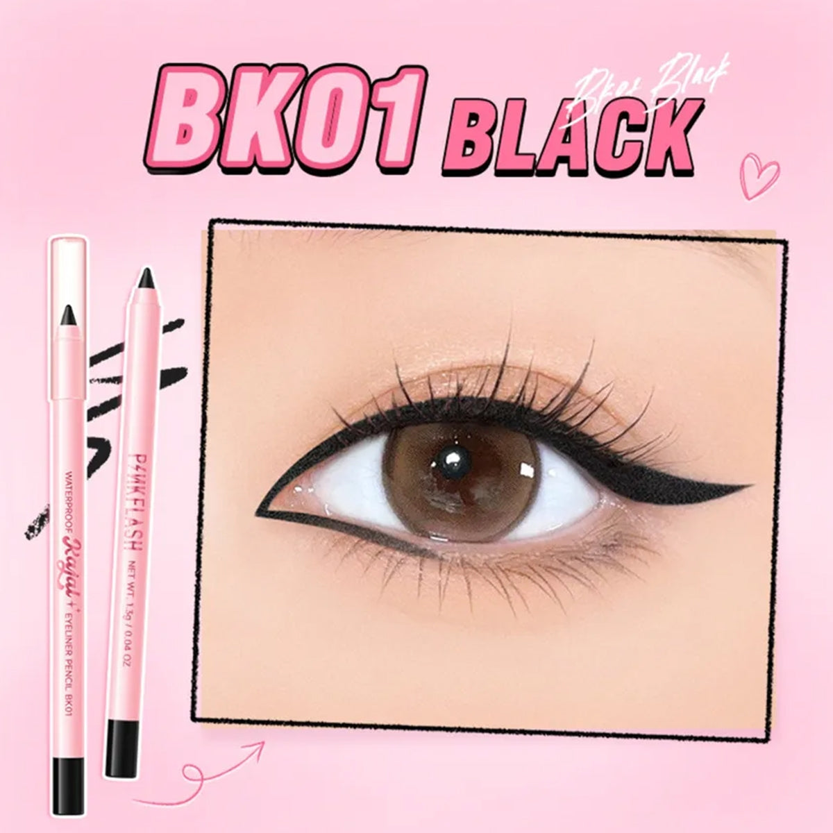 Waterproof Kajal Eyeliner BK01