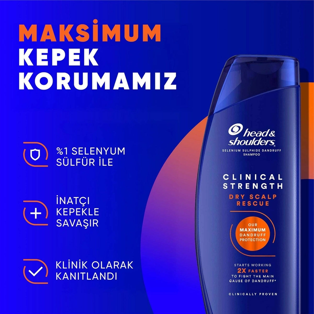 ŞAMPUAN CLINICAL KURU SAÇ DERİSİ 400ML