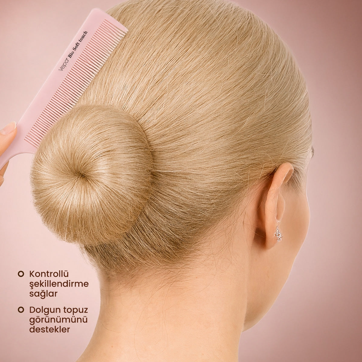 VEPA SAÇ FIRÇASI SLEEK BUN TOPUZ SETİ