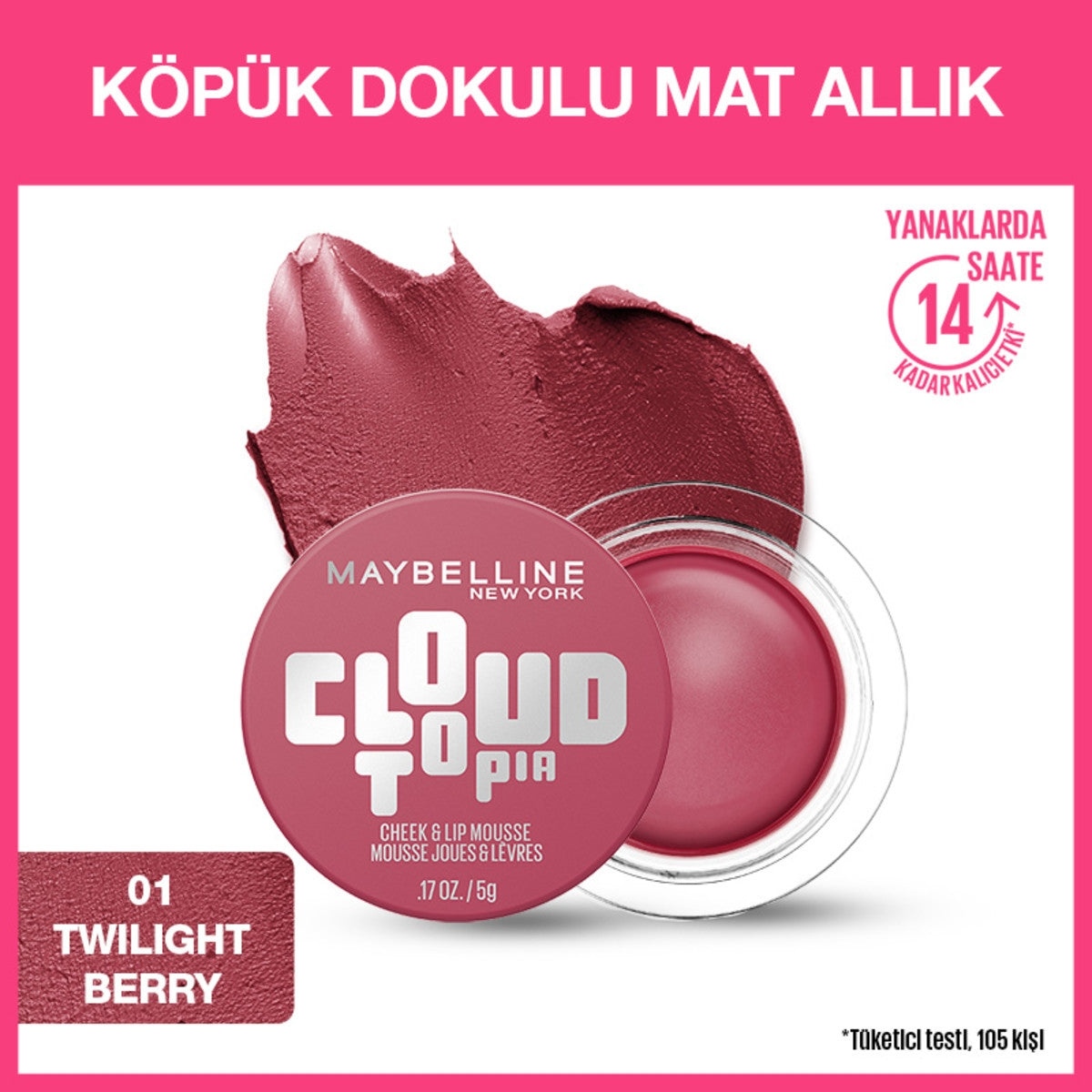 Cloudtopıa Allık 01 Twılıght Berry