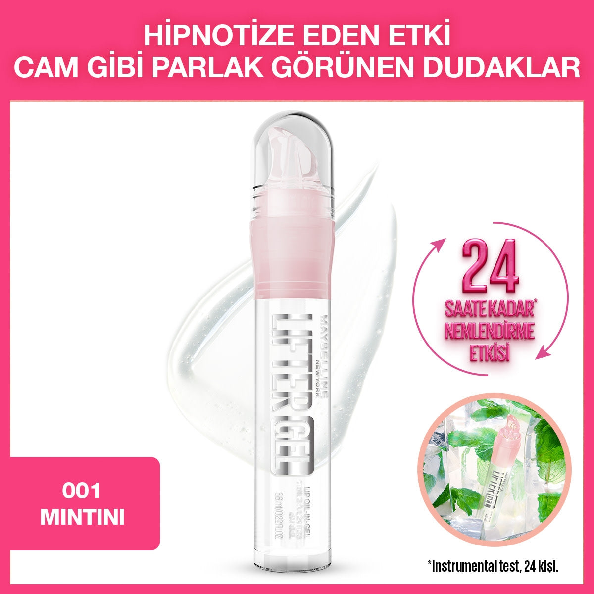 Lifter Gel Dudak Parlatıcısı 01 Mıntını