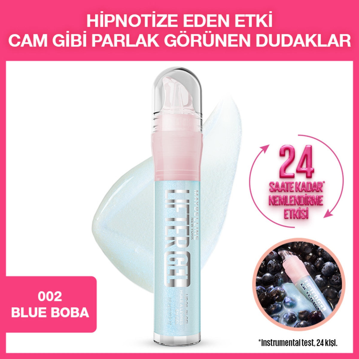 Lifter Gel Dudak Parlatıcısı 02 Blue Boba
