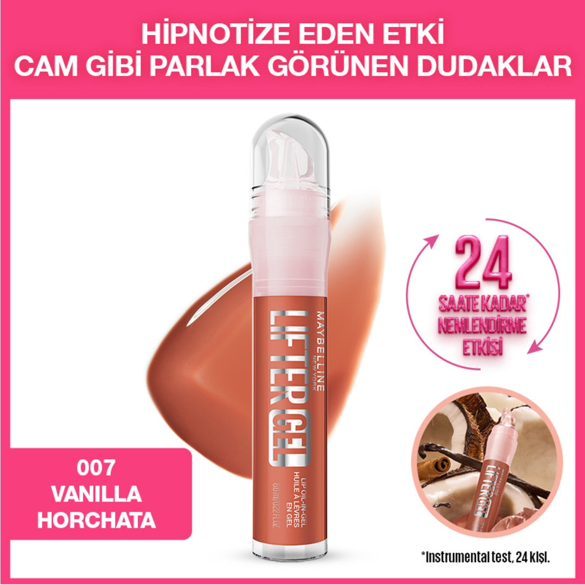 Lifter Gel Dudak Parlatıcısı 07 Vanilla Horchata