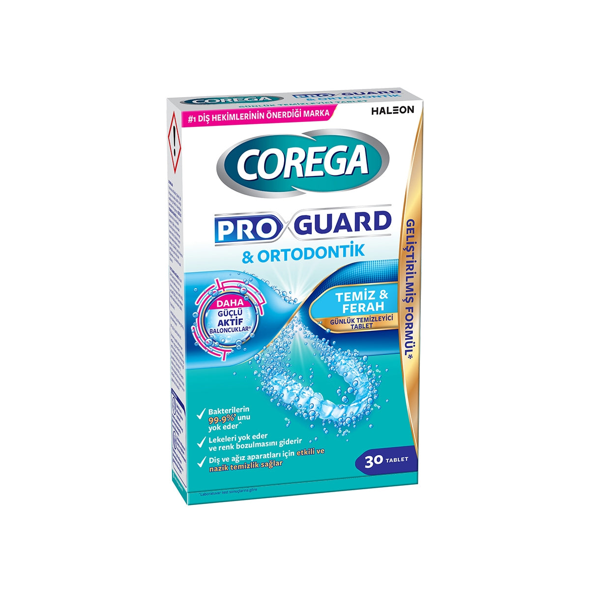Proguard ve Ortodontik Protez Temizleyici Tablet 30'lu