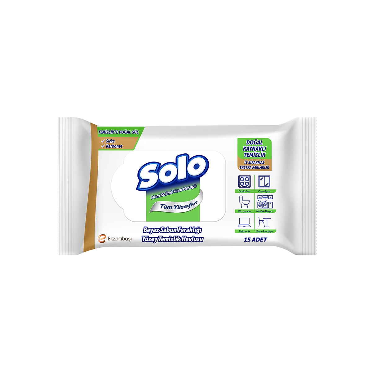 SOLO YTM DOĞAL GÜÇ BEYAZ SABUN 1X15