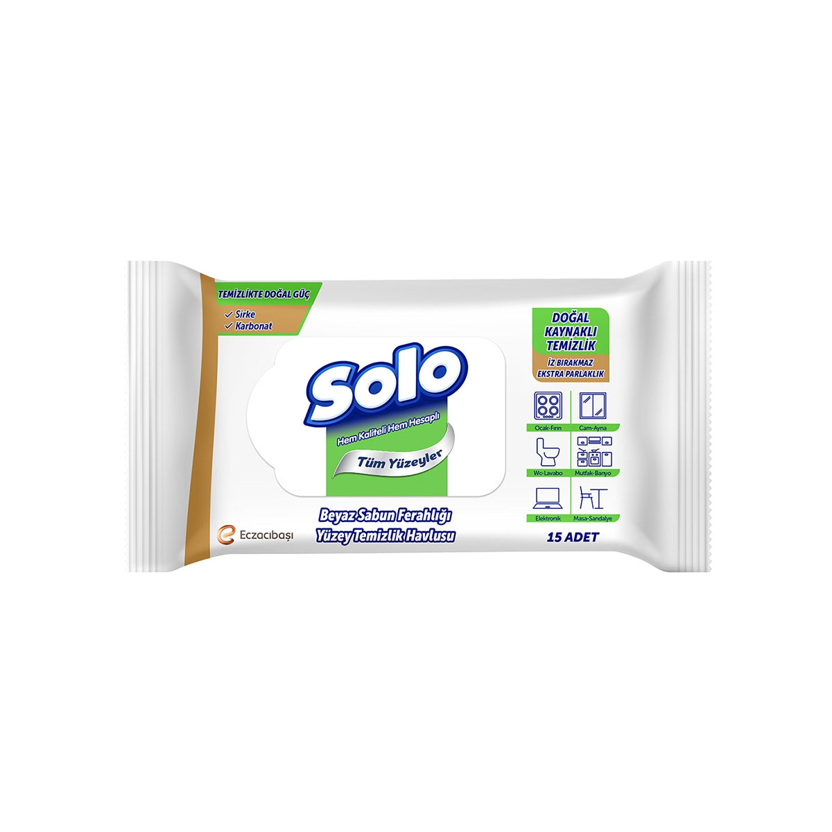 SOLO YTM DOĞAL GÜÇ BEYAZ SABUN 1X15