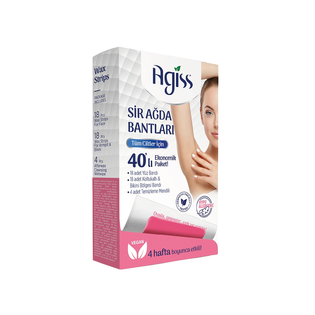 Sir Ağda Bantları Yüz-Koltuk Altı-Bikini Eko Set 40'lı