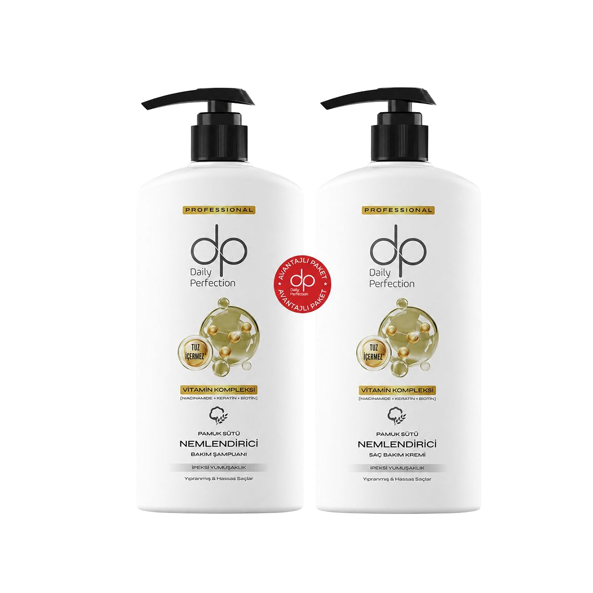 DP ŞAMP 425ML+ŞAMP 425ML PAMUK  SÜTÜ