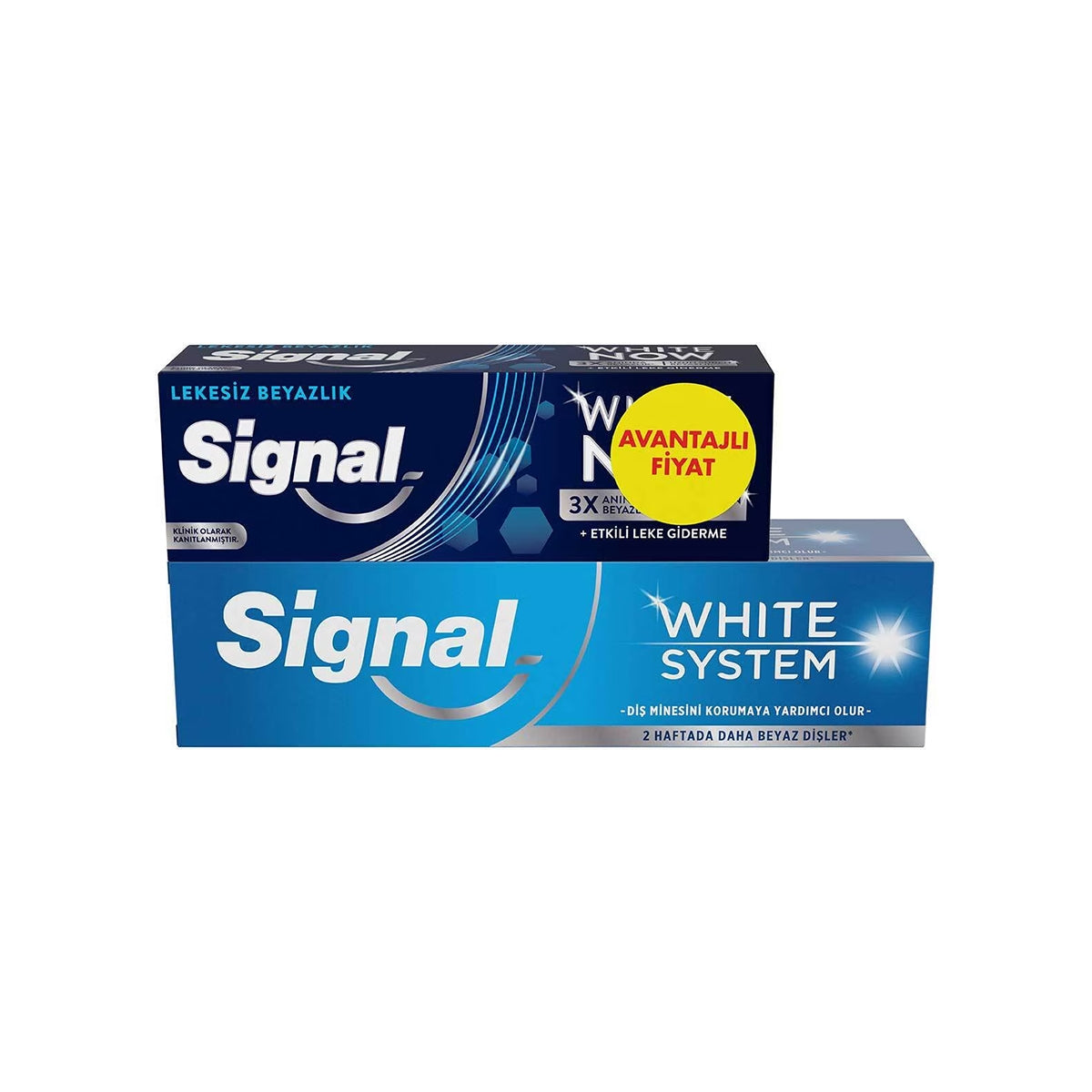 White System 75 ml + White Now Lekesiz 50 ml Diş Macunu