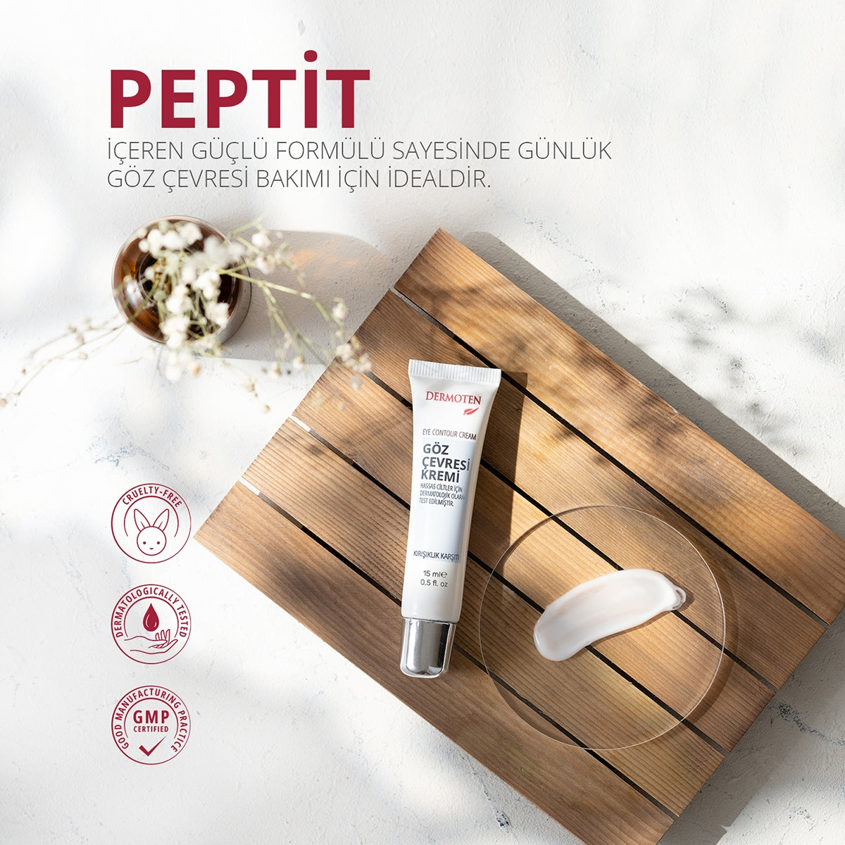 Kırışıklık Karşıtı ve Aydınlatıcı Göz Çevresi Göz Altı Kremi 15 ml