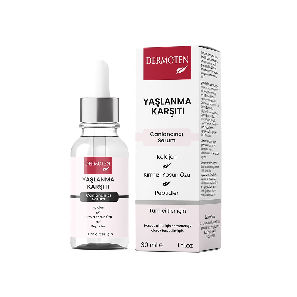 Kolajen Yaşlanma Karşıtı Cilt Bakım Serumu 30 ml
