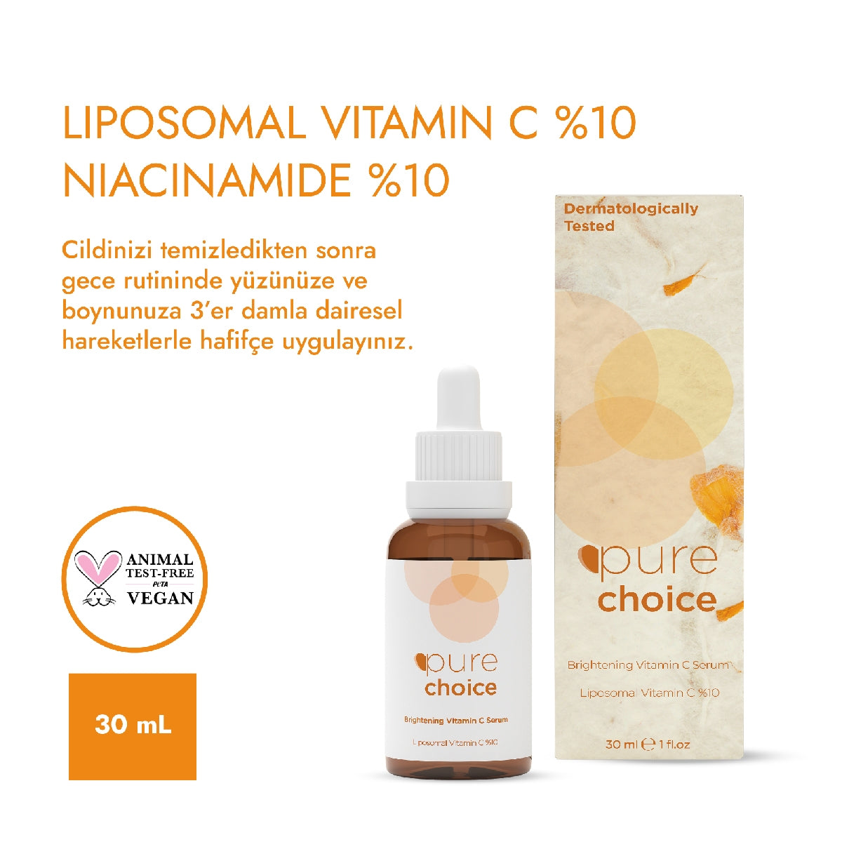 Aydınlatıcı C Vitamini Bakım Serumu 30 ml