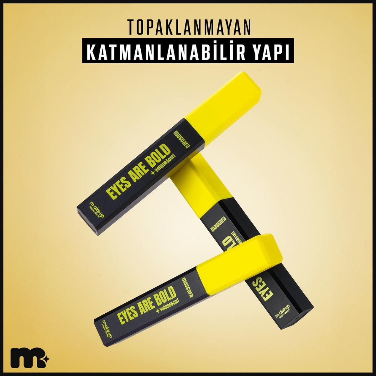 Make Up Eyes Are Bold Maskara Volume and Curl (Siyah)