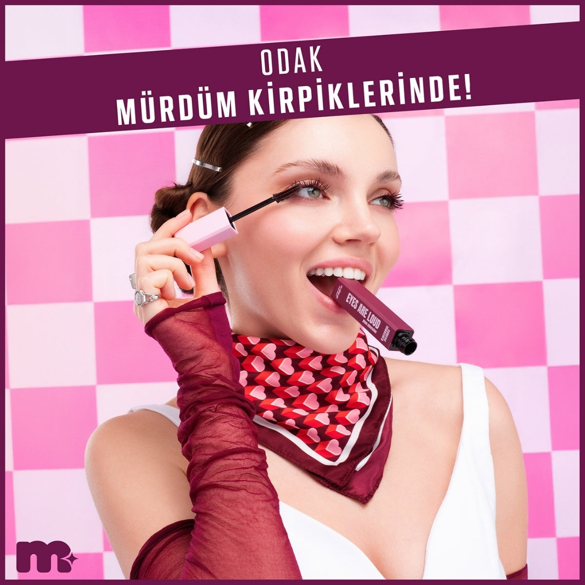 Make Up Eyes Are Loud Renkli Maskara Plum Obsession (Mürdüm)